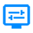 Calendar icon with arrow on bottom right