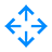Four arrows pointing away from each other